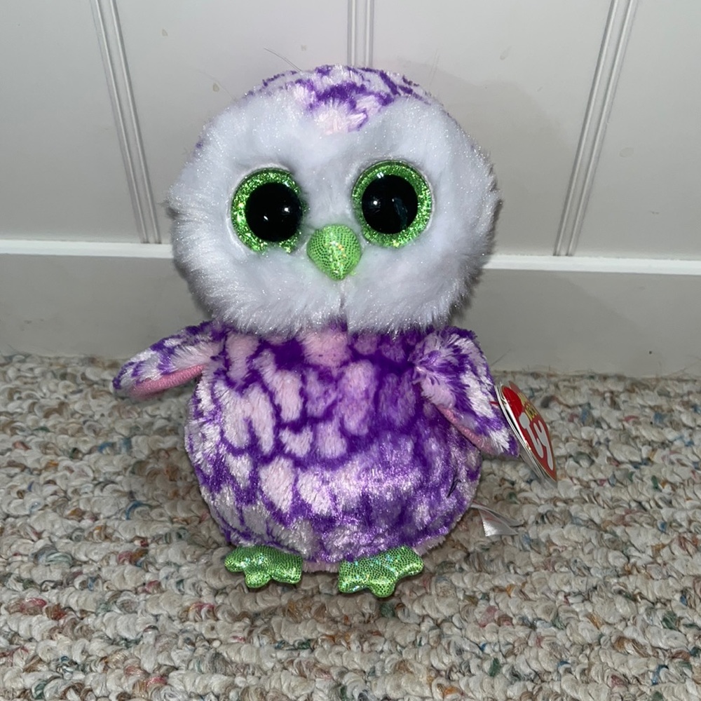 Purple owl beanie boo: PIPER